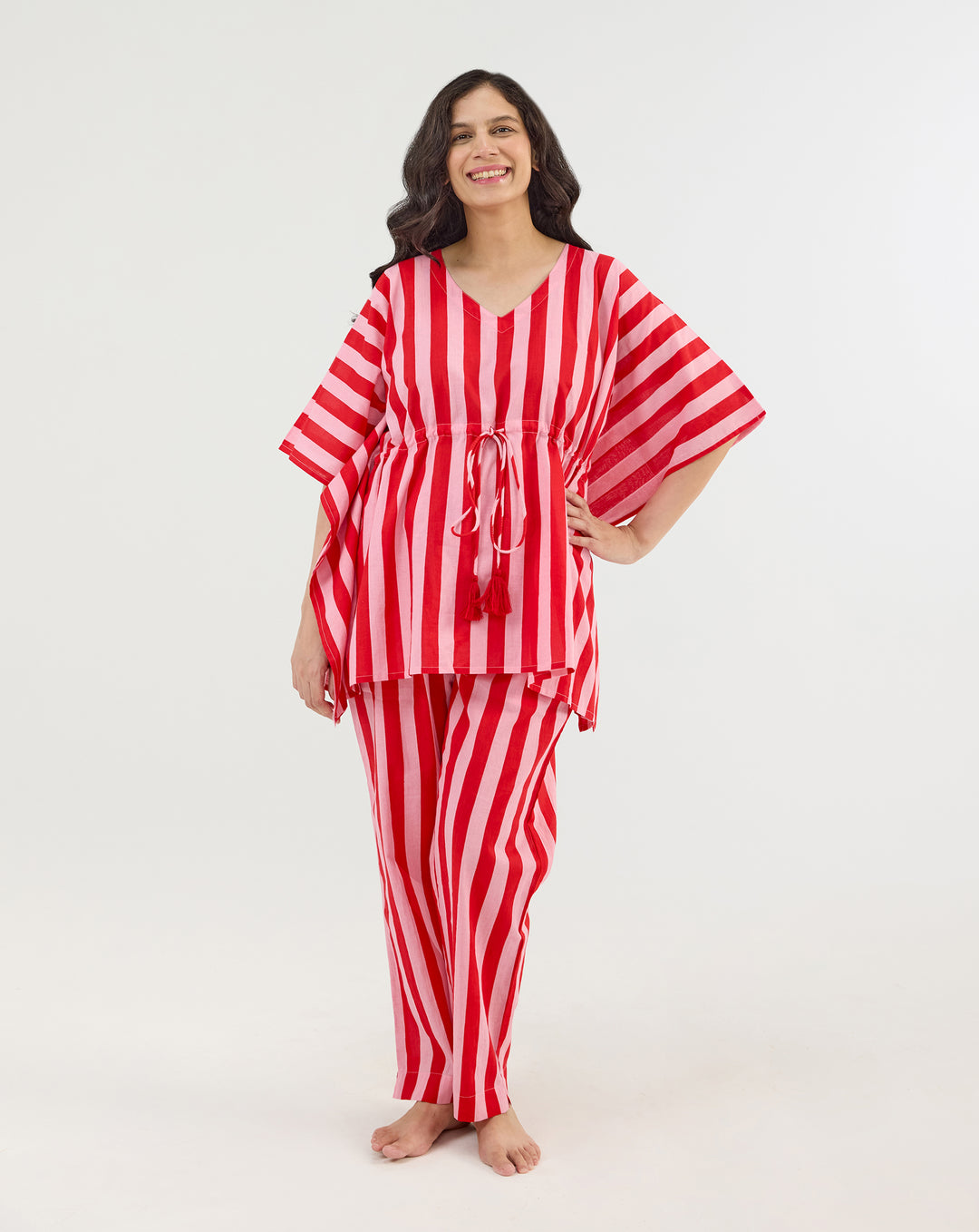 Bubble Gum Chill Jams Hand Screen Printed Cotton Co-ord Set
