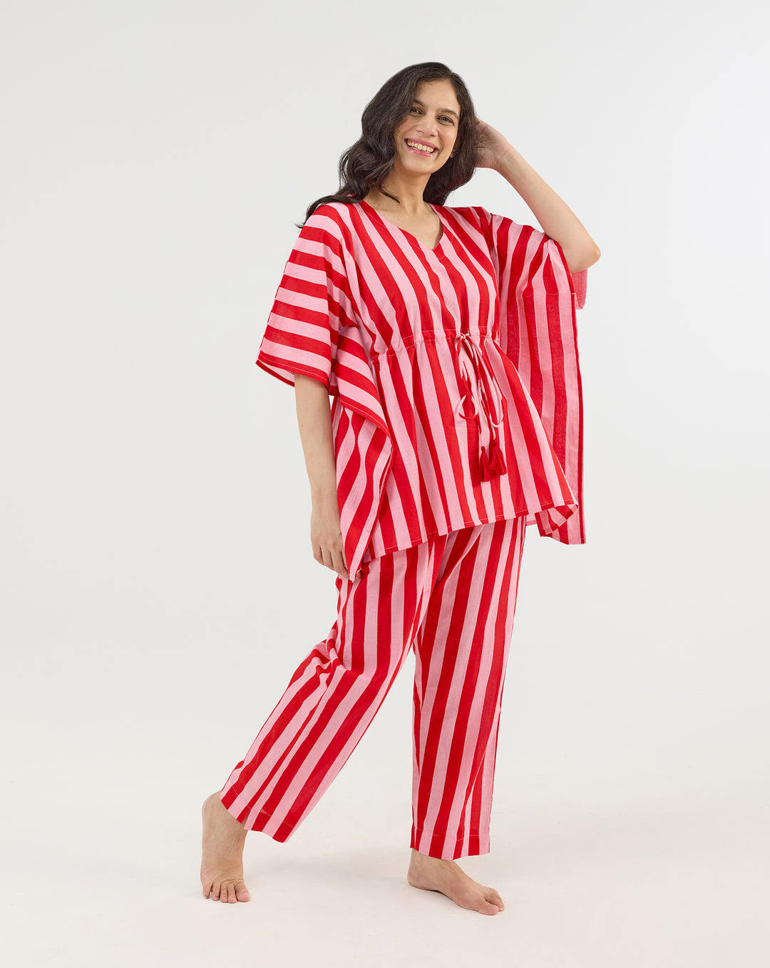 Bubble Gum Chill Jams Hand Screen Printed Cotton Co-ord Set