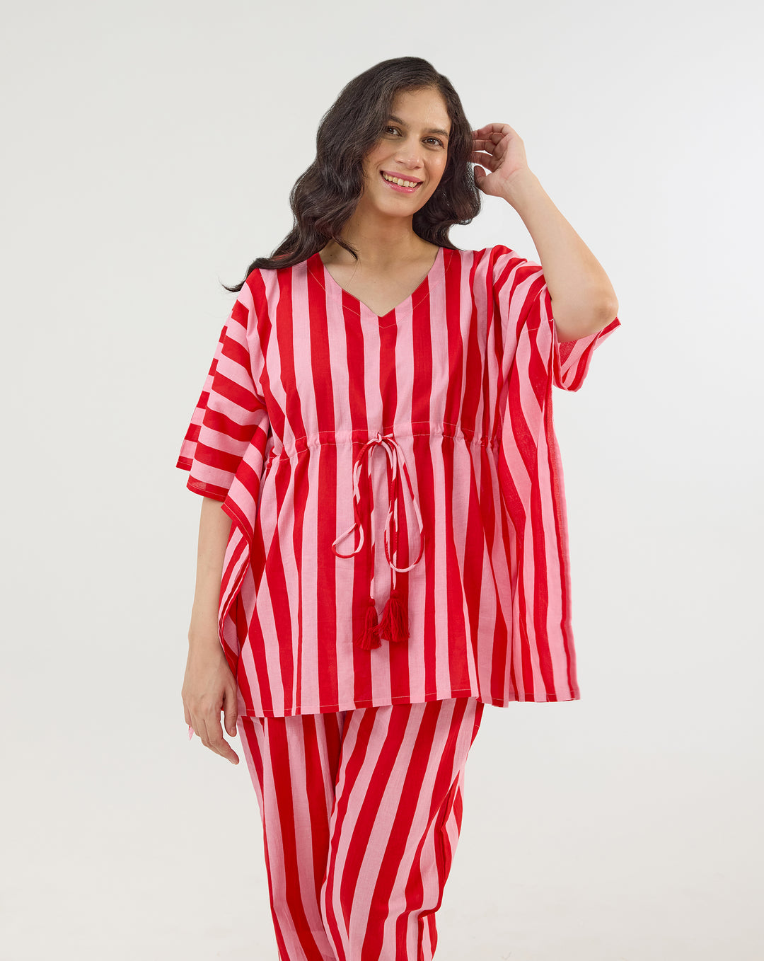 Bubble Gum Chill Jams Hand Screen Printed Cotton Co-ord Set