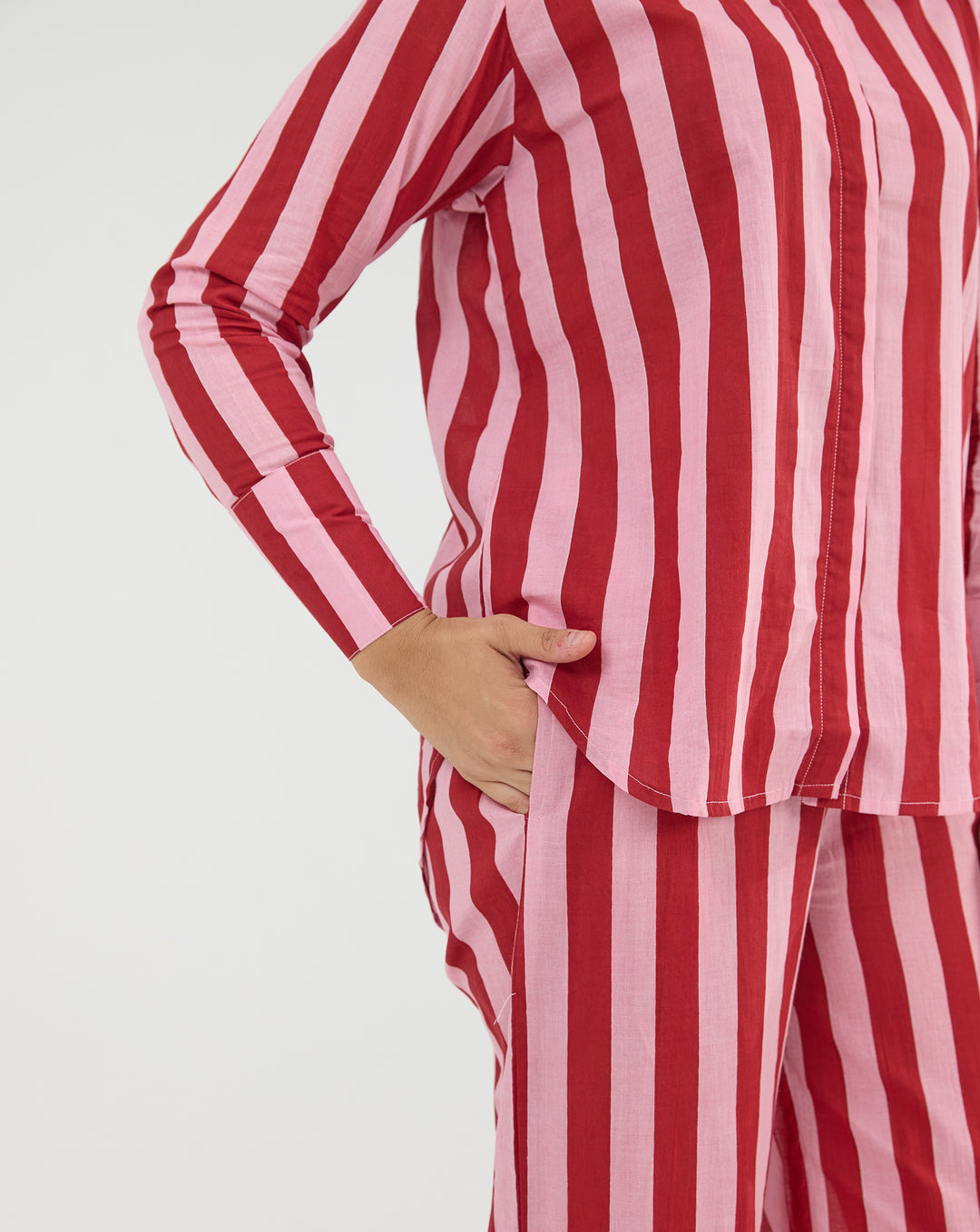 Bubble Gum Oversized Hand Screen Printed Cotton Co-ord Set Preorder