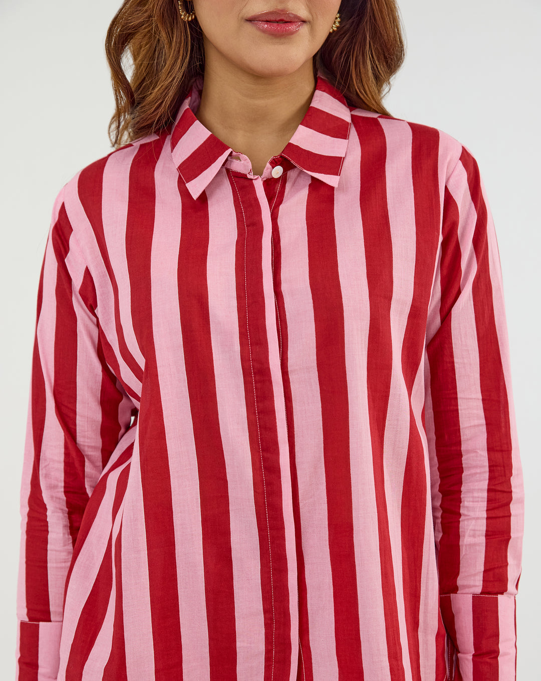 Bubble Gum Oversized Hand Screen Printed Cotton Co-ord Set Preorder