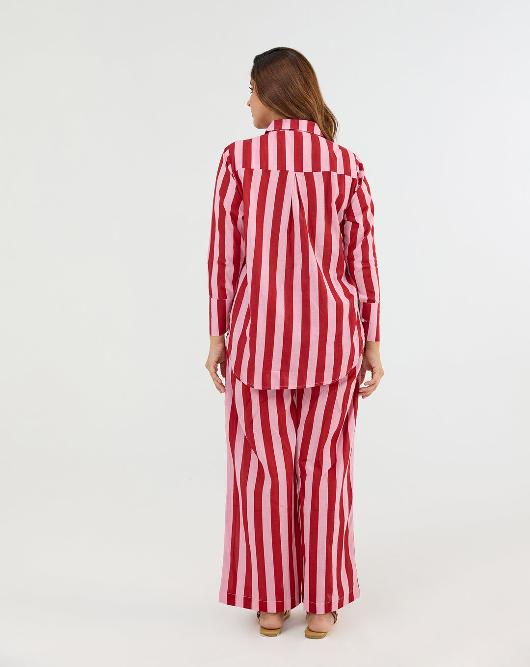 Bubble Gum Oversized Hand Screen Printed Cotton Co-ord Set Preorder