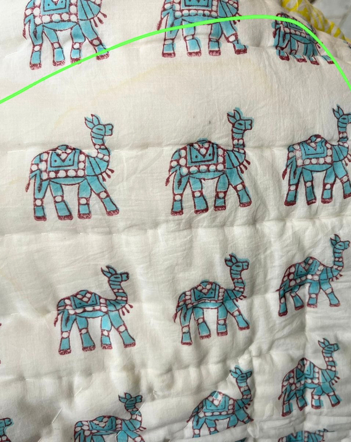 Camel March GOTS Certified Organic Cotton Quilt for Babies/Kids - Minor Defect BQ-03-R1