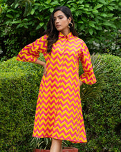 Load image into Gallery viewer, Candy Aye Line- Soft Cotton Shirt Dress
