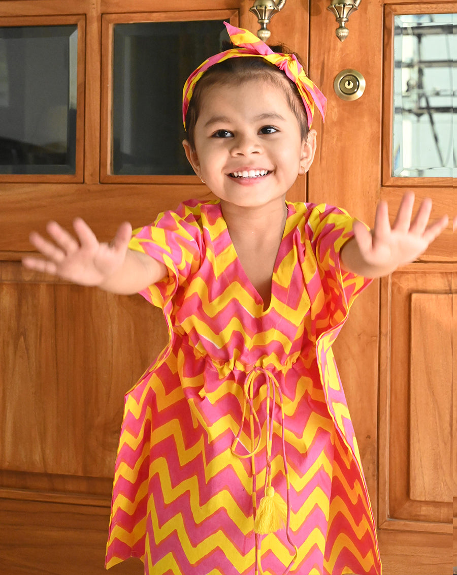 Candy Cotton Kaftan for Girls