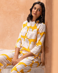 Chehre Short Kurta Pyjama - Soft Cotton Co-ord Set - PREORDER