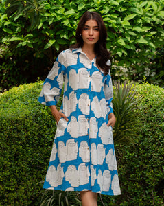 Chehre  Aye Line - Soft Cotton Shirt Dress-Minor Defect-Aye1