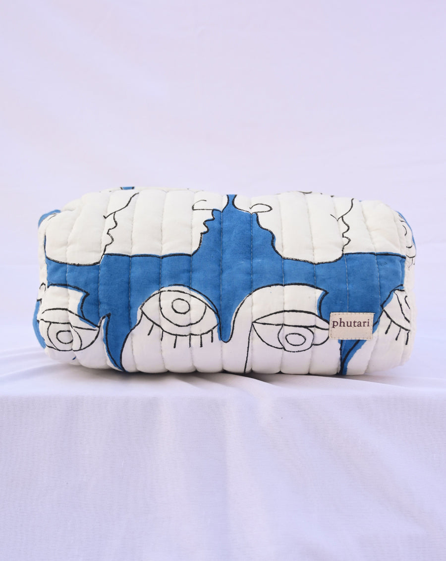 Chehre Quilted Tote Bag with a Pouch