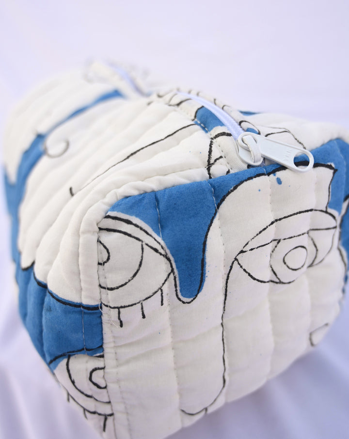 Chehre Quilted Tote Bag with a Pouch