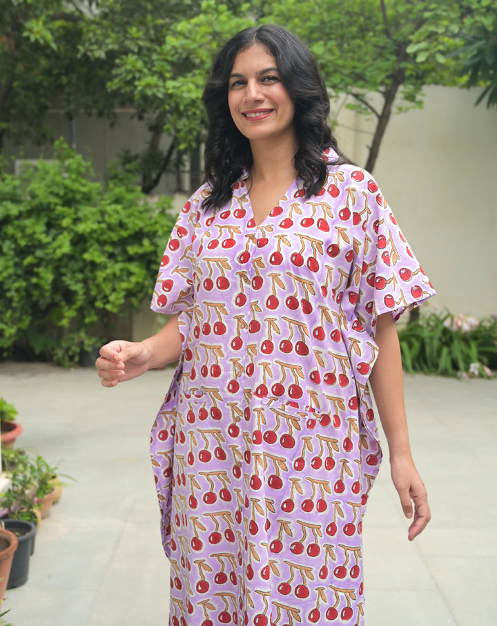 Cherries BeeBee Kaftan Shirt