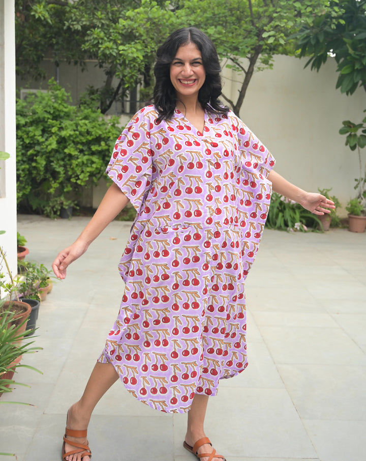 Cherries BeeBee Kaftan Shirt