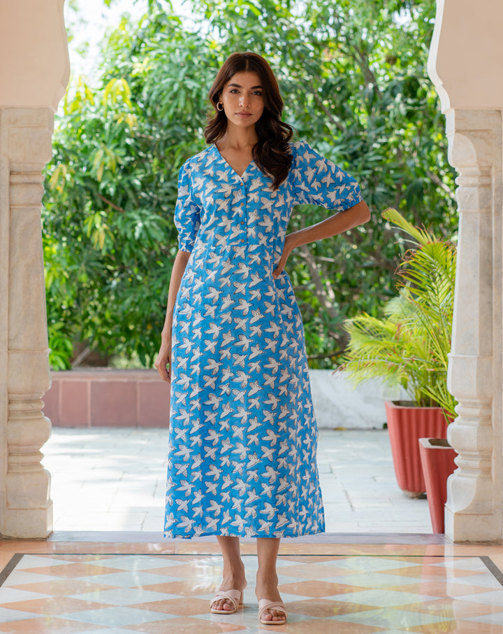 Chidiya Udd Soft Cotton Chic Dress