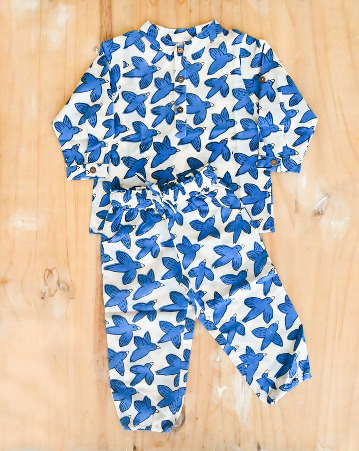 Chidiya Udd Original Cotton Kurta Pyjama Set for Kids