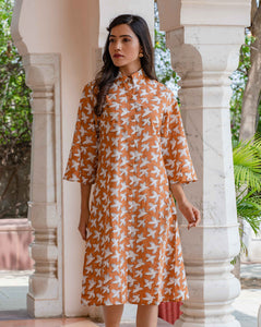 Chidiya Udd Aye Line- Soft Cotton Shirt Dress
