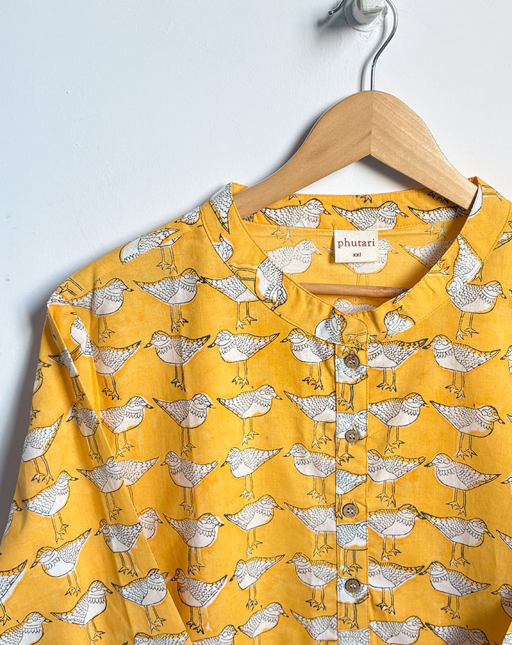 Chirping Birdies Oversized Women's Shirt