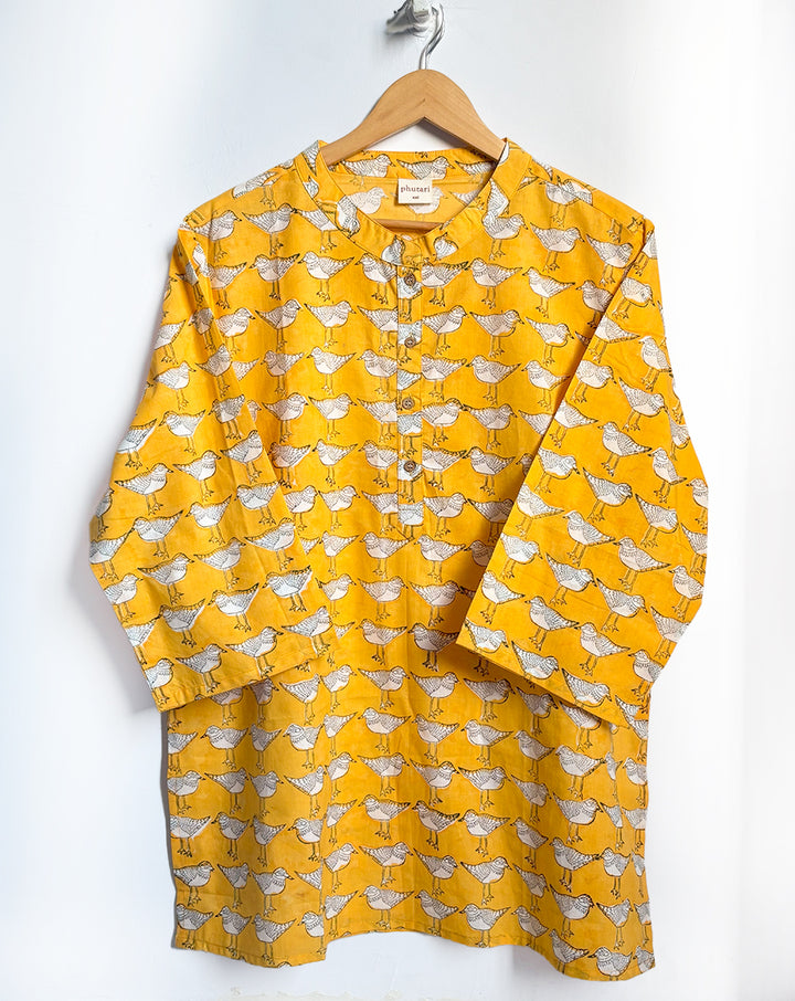 Chirping Birdies Oversized Women's Shirt