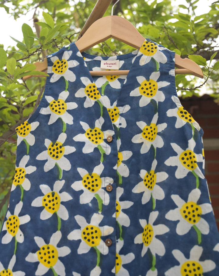 Daffodil Cotton Dress for Girls