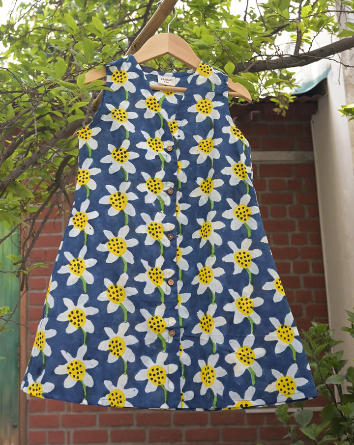 Daffodil Cotton Dress for Girls