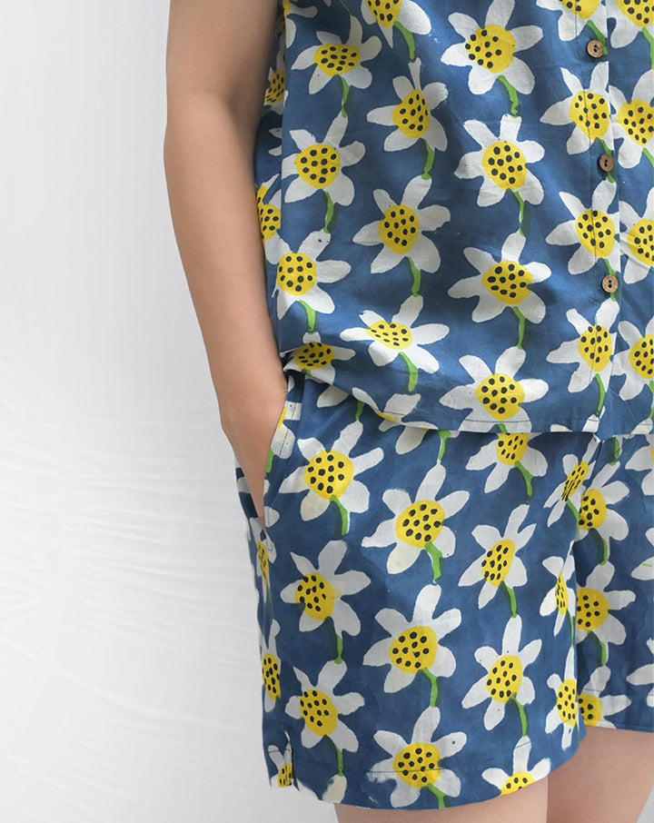 Daffodil Shortees - Soft Cotton Loungewear