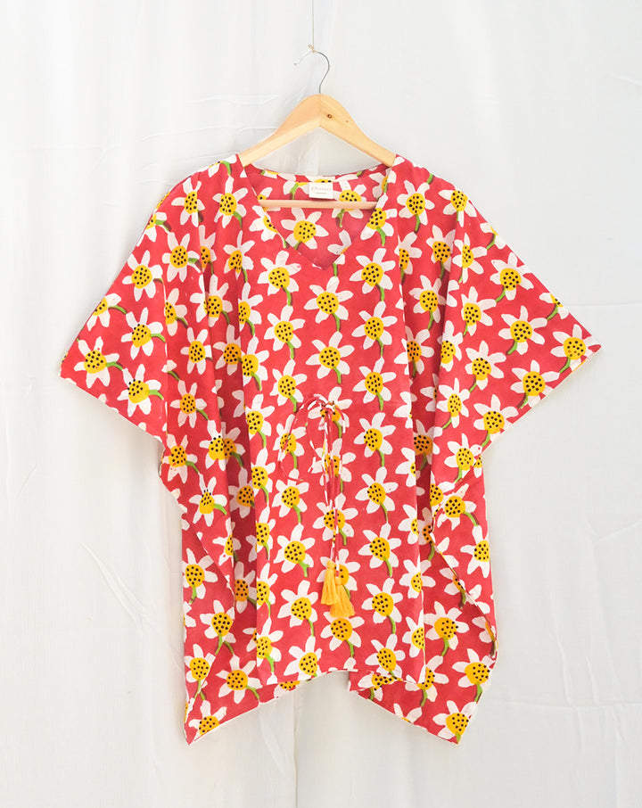 Daffodil Red Cotton Toptaan