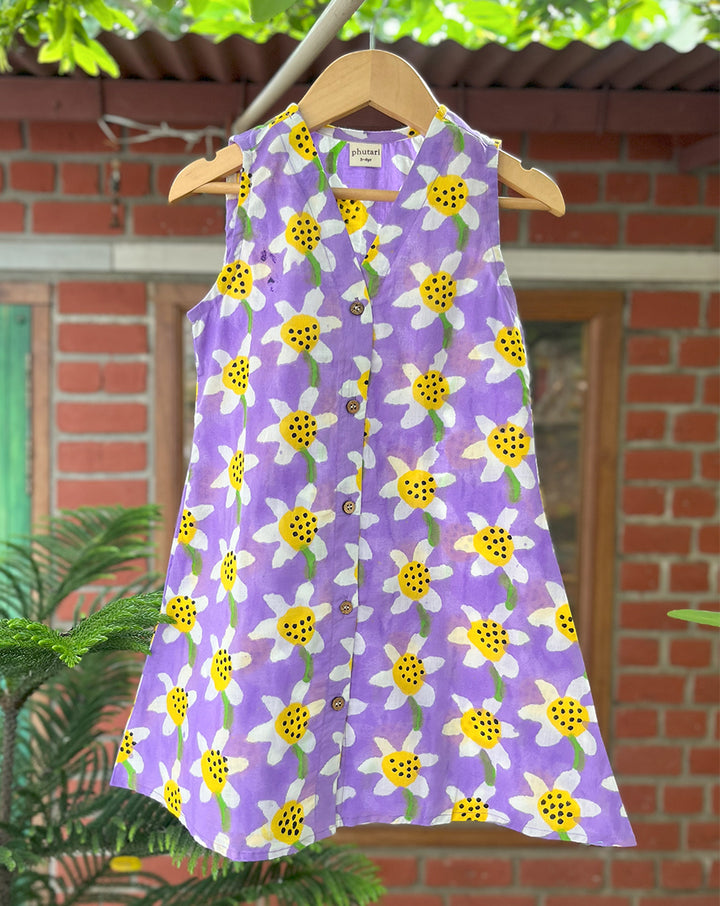 Daffodil Cotton Dress for Girls