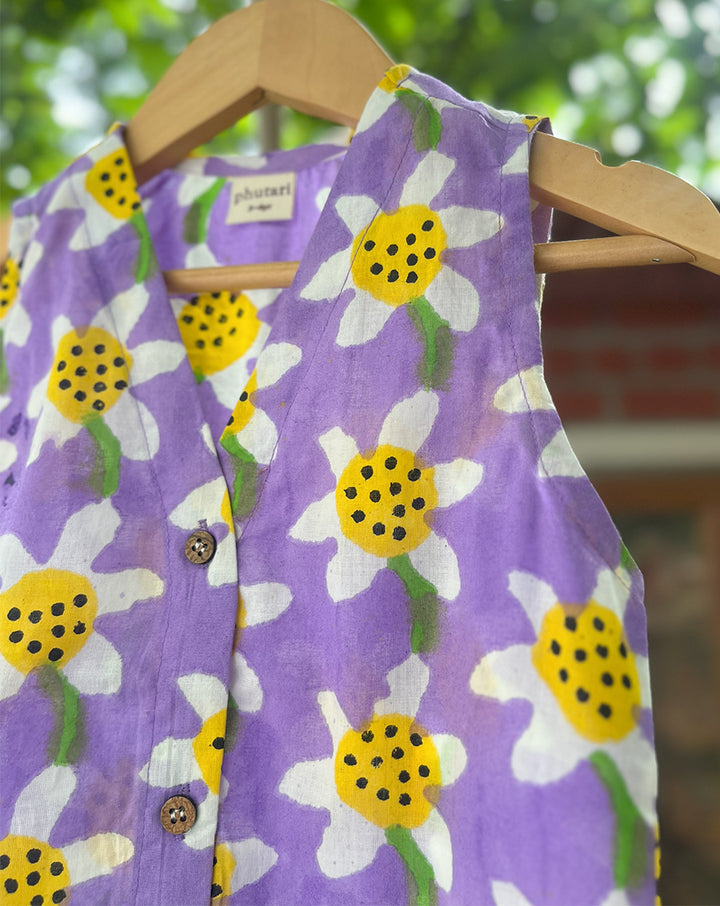Daffodil Cotton Dress for Girls