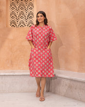 Load image into Gallery viewer, Whoopsie Daisy Hand Block Printed Cotton Kaftan Shirt
