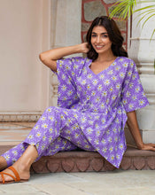 Load image into Gallery viewer, Whoopsie Daisy Purple Chill Jams - Soft Cotton Pyjama Set-Minor Defect-CJ87
