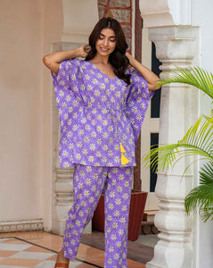 Whoopsie Daisy Purple Chill Jams - Soft Cotton Pyjama Set