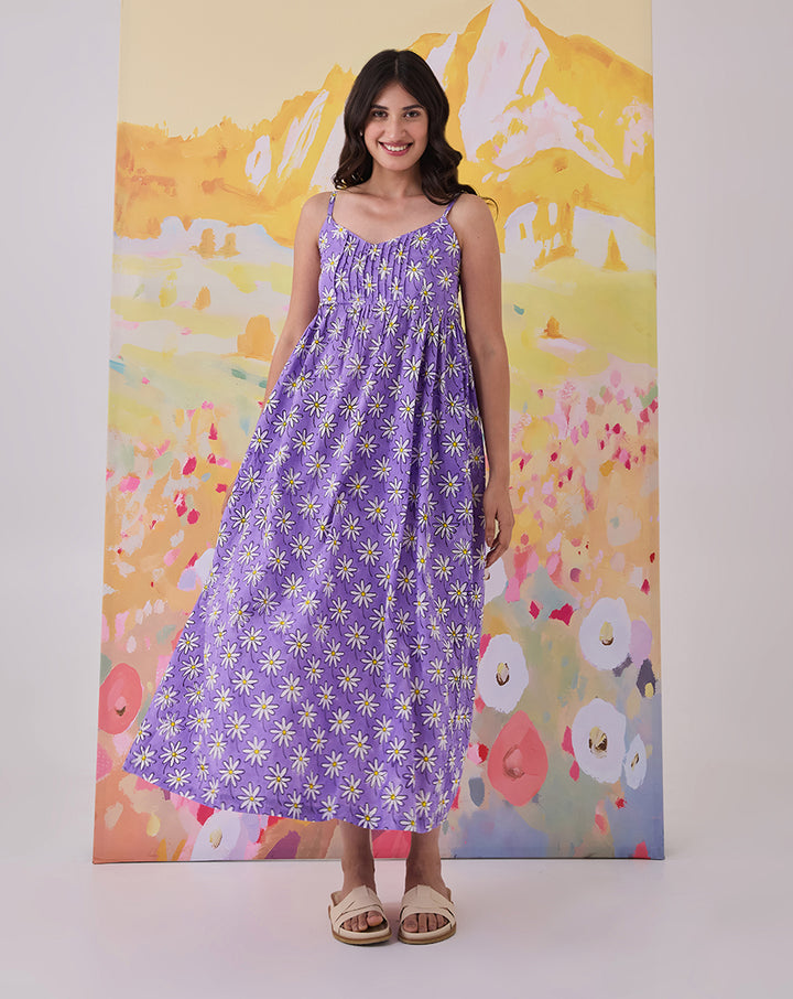 Whoopsie Daisy Cotton Strappy Dress