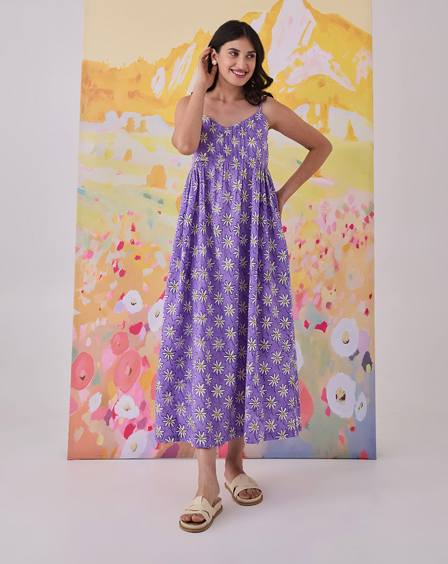 Whoopsie Daisy Cotton Strappy Dress