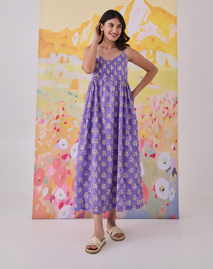 Whoopsie Daisy Cotton Strappy Dress