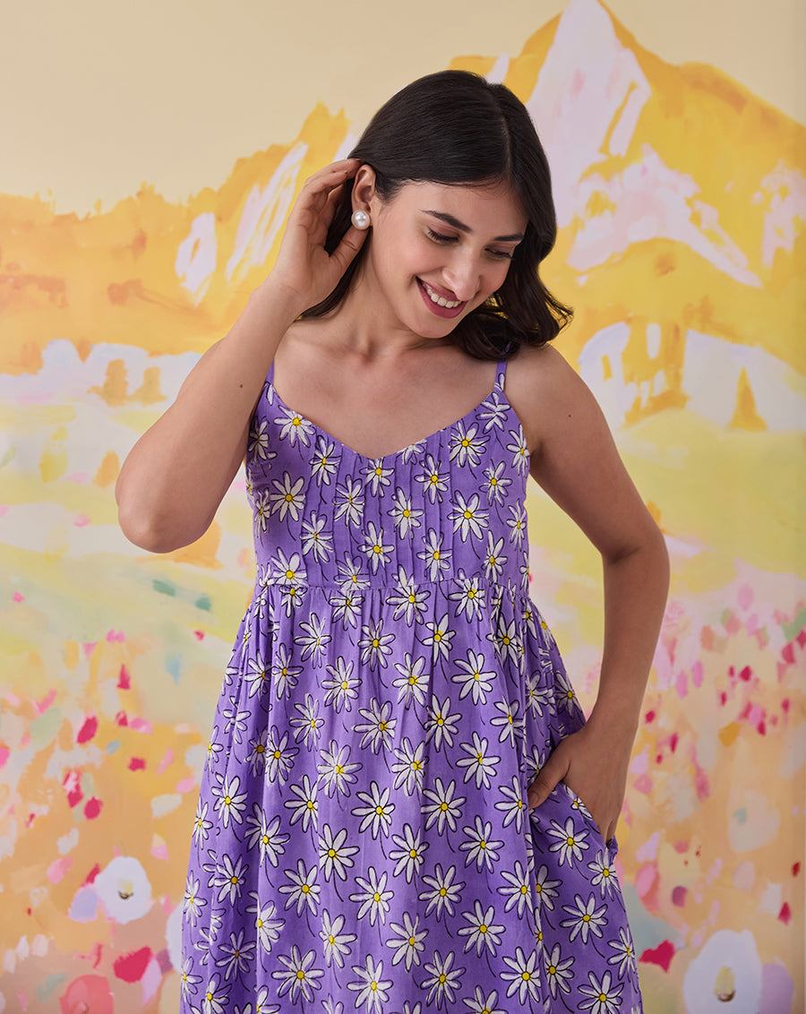 Whoopsie Daisy Cotton Strappy Dress