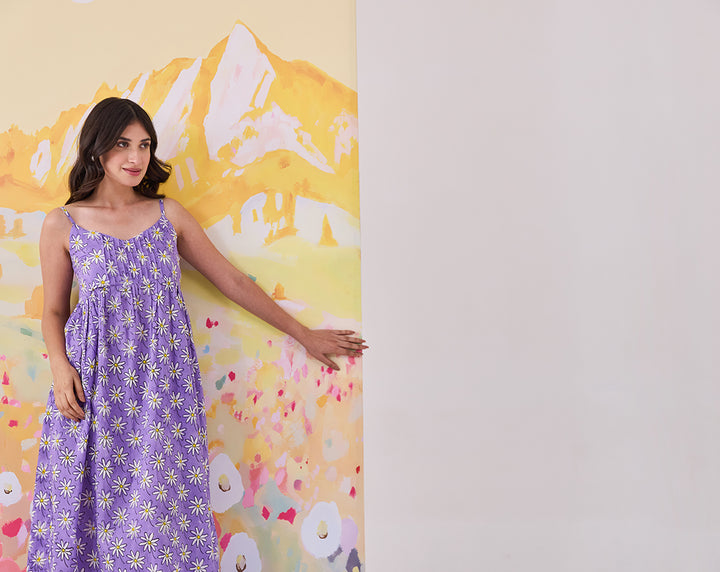 Whoopsie Daisy Cotton Strappy Dress