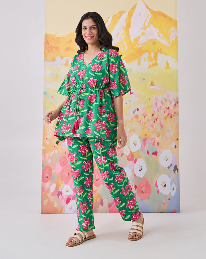 Poppy Chill Jams Cotton Co-ord Set