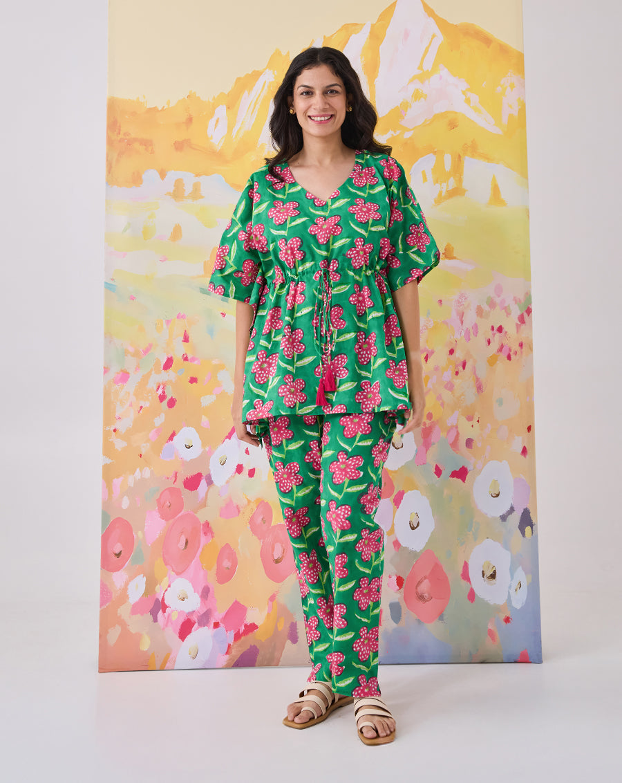 Poppy Chill Jams Cotton Co-ord Set