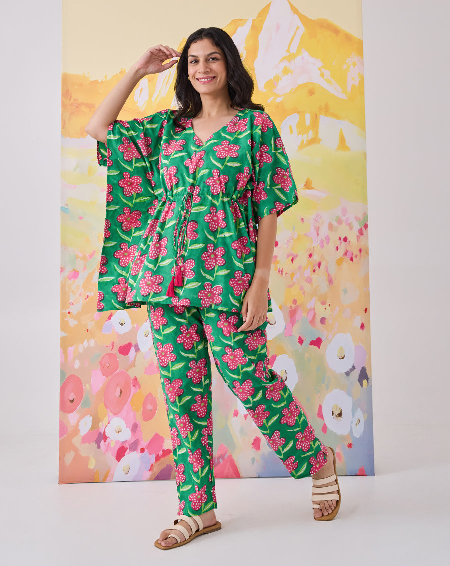 Poppy Chill Jams Cotton Co-ord Set