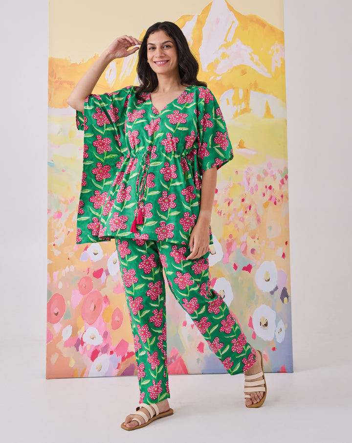 Poppy Chill Jams Cotton Co-ord Set