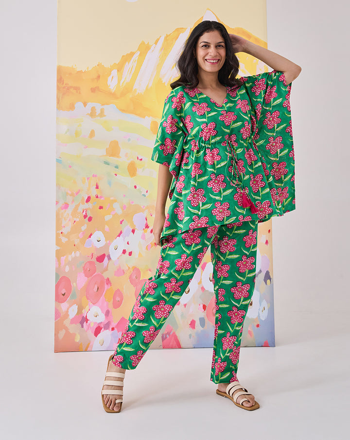 Poppy Chill Jams Cotton Co-ord Set