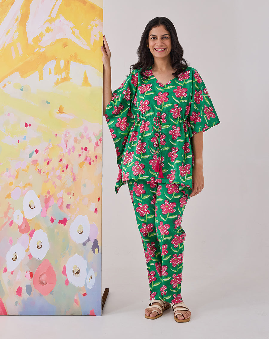 Poppy Chill Jams Cotton Co-ord Set