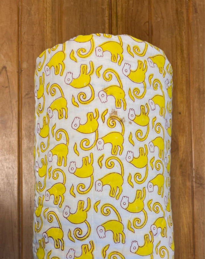 Funky Monkey GOTS Certified Organic Cotton Quilt for Babies/Kids-Minor Defect-B3