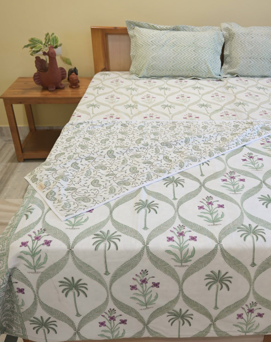 Gulmohar Premium Cotton Bedding Set with Dohar