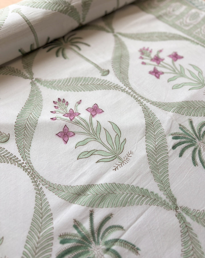 Gulmohar Hand Block Printed Cotton Dohar