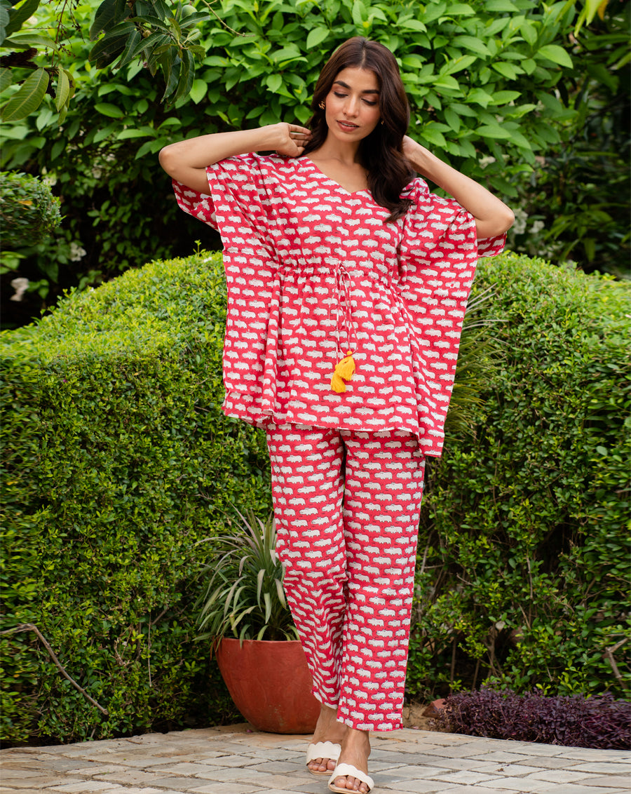 Happy Hippos Chill Jams - Soft Cotton Pyjama Set