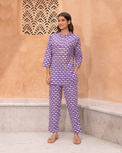 Load image into Gallery viewer, Happy Hippos Short Kurta Pyjama - Soft Cotton Co-ord Set

