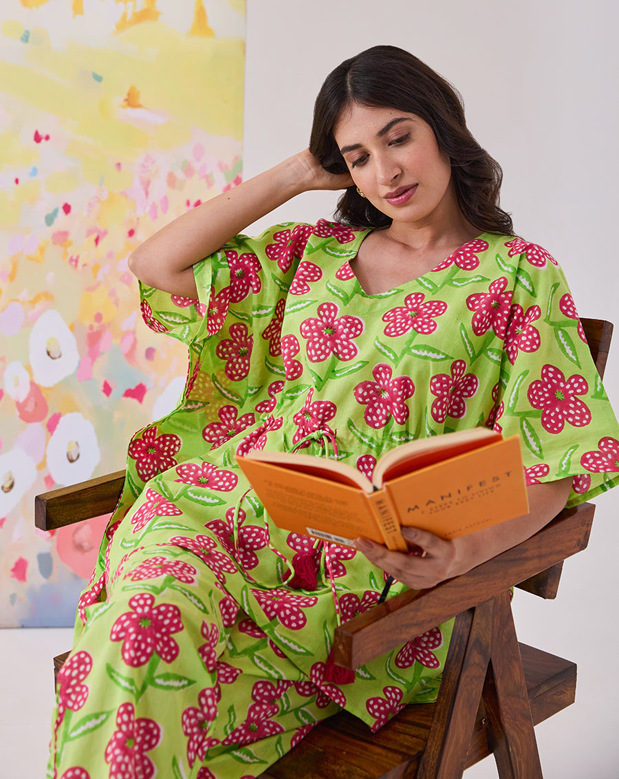 Poppy Mint Chill Jams Cotton Co-ord Set