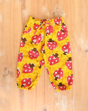 Load image into Gallery viewer, LoveBug Yellow Cotton Kurta Pyjama Set for Kids
