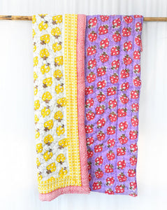LoveBug GOTS Certified Organic Cotton Quilt for Babies/Kids-Minor Defect-BQ1