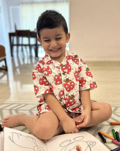 LoveBug Shortees - Soft Cotton Shirt & Shorts Set for Kids