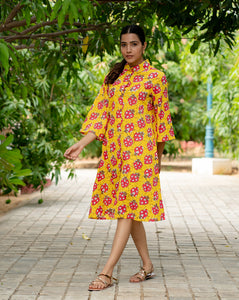 LoveBug Aye Line- Soft Cotton Shirt Dress